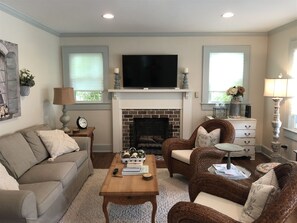 TV in living  and first floor bedroom
