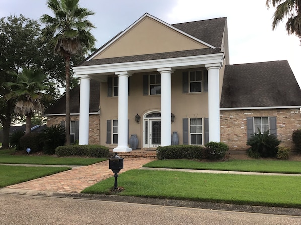 Front view of the house