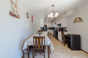 Kitchen and dining area