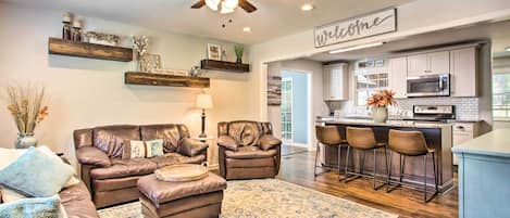 Clemson Vacation Rental | 3BR | 2.5BA | 1,750 Sq Ft | Stairs to Access