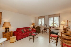 living room with office table 
