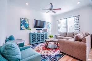 Large Flat Screen TV in Living Room