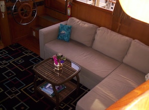 Couch turns into a full/queen sleeper sofa