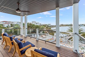 2nd Floor Balcony with Gulf and Lake View