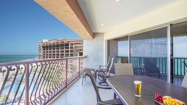 large patio that has great views