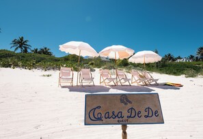 Daily beach set up included with stay
