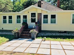 Front yard patio area