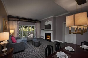 Living room with dining area