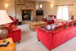Living Room with Wood Burner