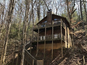 Whispering Creek Perched on the Mountainside overlooking our babbling brook