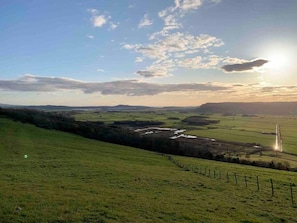 A view of Arnside Viaduct & Morecambe Bay in the distance, also taken from Helsington view point