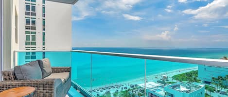 Balcony with view of Atlantic Ocean