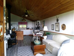 Living room/kitchen/dining areas