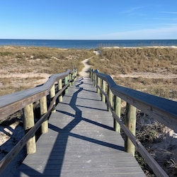 Private community beach access