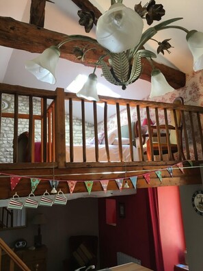 Bedroom on mezzanine floor