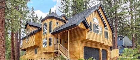 This spectacular getaway is truly a luxury home with that classic Tahoe cabin feel