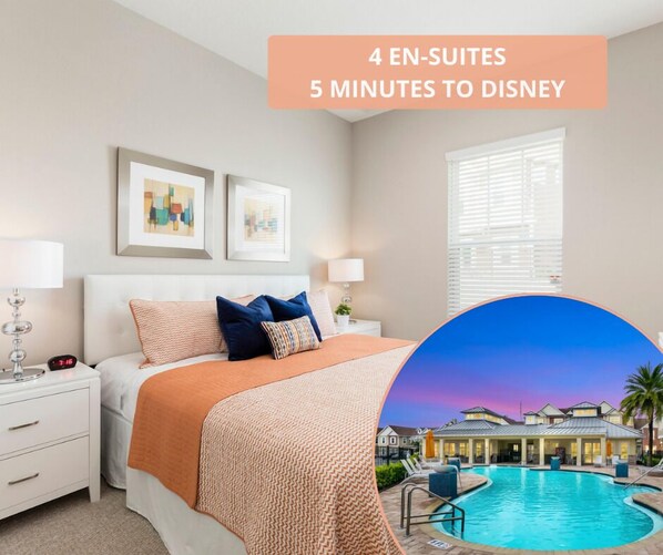 Stay in Summerville Resort, one of the closest to Disney World! In a 4-bedroom 4-bathroom townhome.