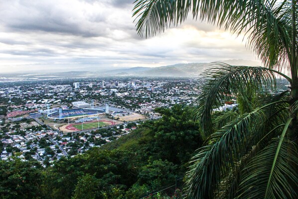 View from balcony....overlooking the national stadium