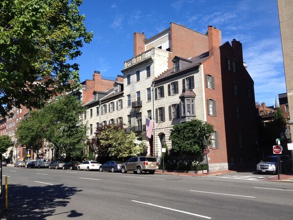 Our block along Beacon Street
