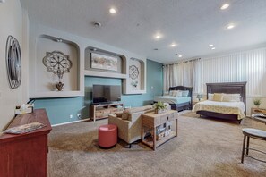 We feature a space for a small family to share the convenience and privacy of a studio