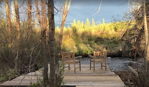 River deck on private water