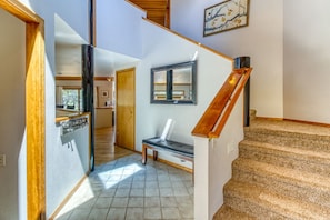 Stairway to master suite loft