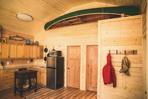 Kitchen and two queen sized bedrooms