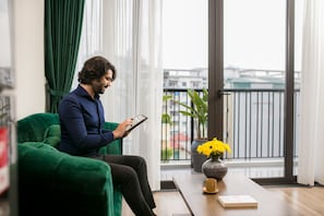 Stadsutsikt från boendet