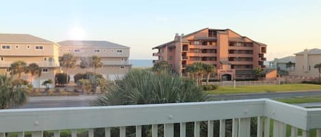 View from front balcony of condo facing the Gulf