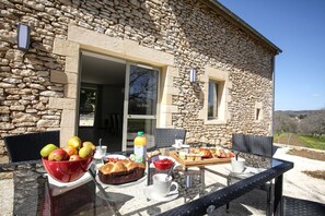 Terrasse au mois d'Avril