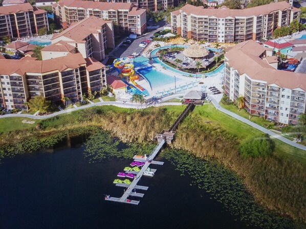 Aerial view of resort
