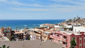 View from the house over Rincón and the sea.