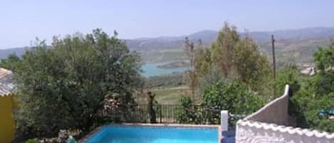 Private pool, leading from the large sunny patio.