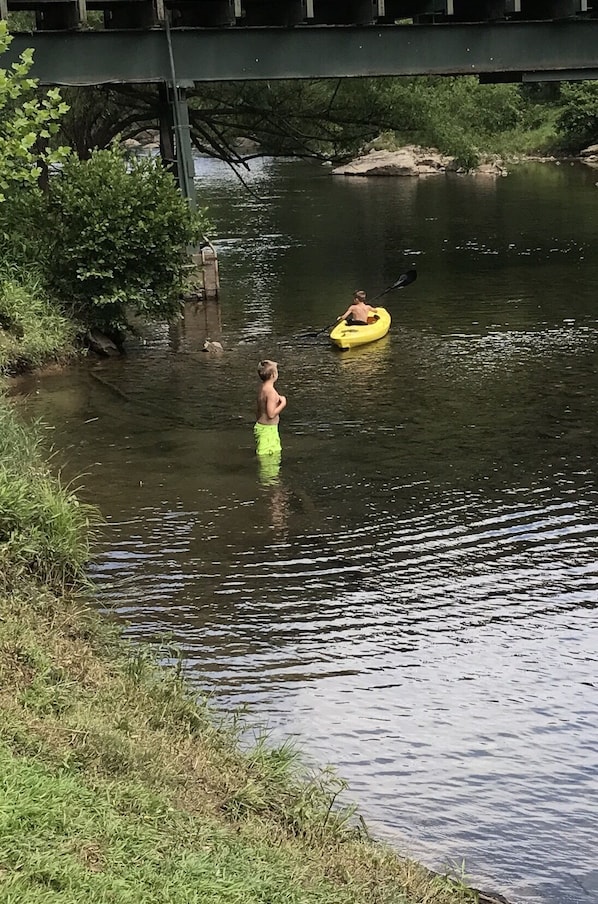 Kayaking the river 