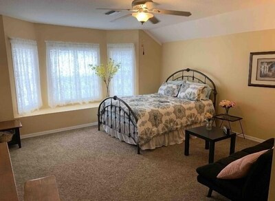 Renting a bedroom within a one family house.  Bedroom is upstairs and private