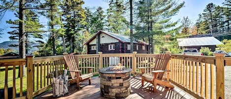 Speculator Vacation Rental | 2BR | 1BA | 672 Sq Ft | Stairs Required