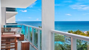 Private Balcony with Resort & Ocean View