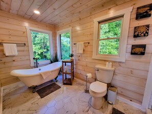 3 brand new luxury bathrooms, one on each level of the home