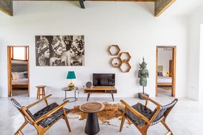 Living room with television