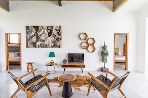 Living room with television