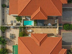 AERIAL VIEW PRIVATE POOL