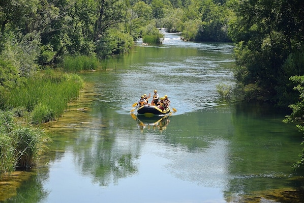 Rafting on river Cetina, only 2km far from the property, must try it!