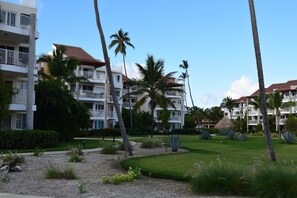 Condo from the garden of the complex