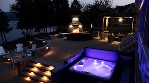 Dining area lighting; patio accent lights for evening event
