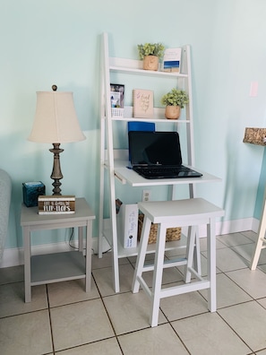 Work Station in Livingroom(laptop not included)