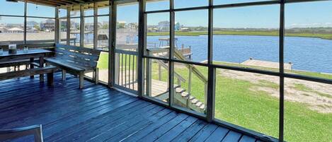Relax on the Fully Screened in Back Deck