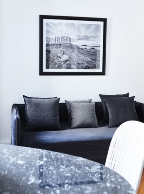 Large sofa in the living room