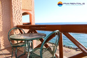 Balcony with beautiful view of the Sea of Cortes