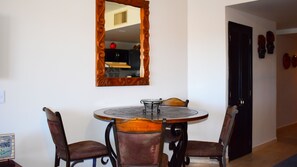 Dining area with table for 4