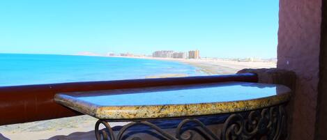 Balcony with beautiful view of the Sea of Cortes